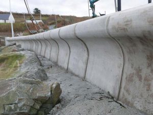 Bespoke Precast Curved Sea Walls